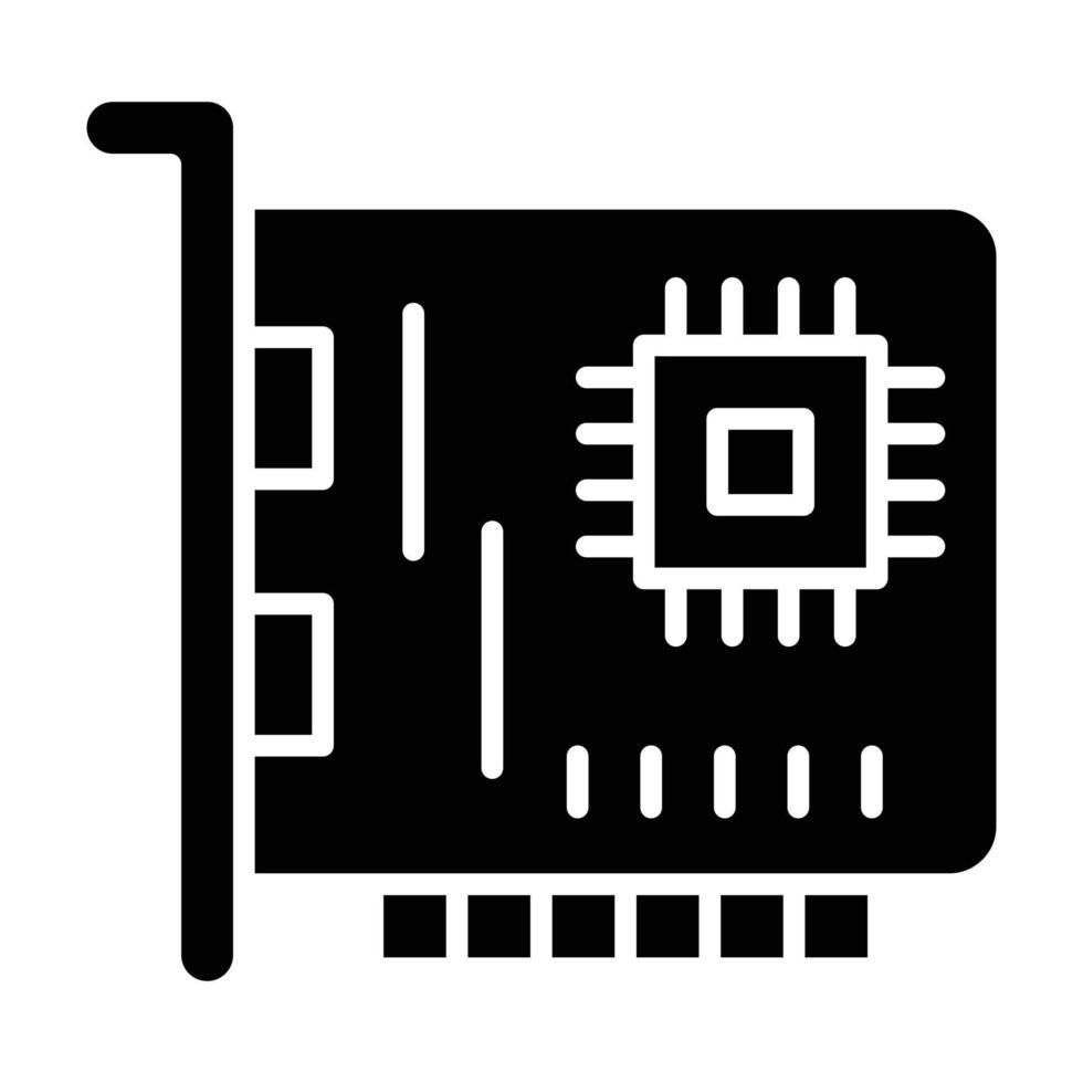 Network Interface Card Icon Style vector