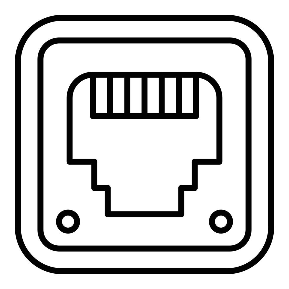 Ethernet Icon Style vector