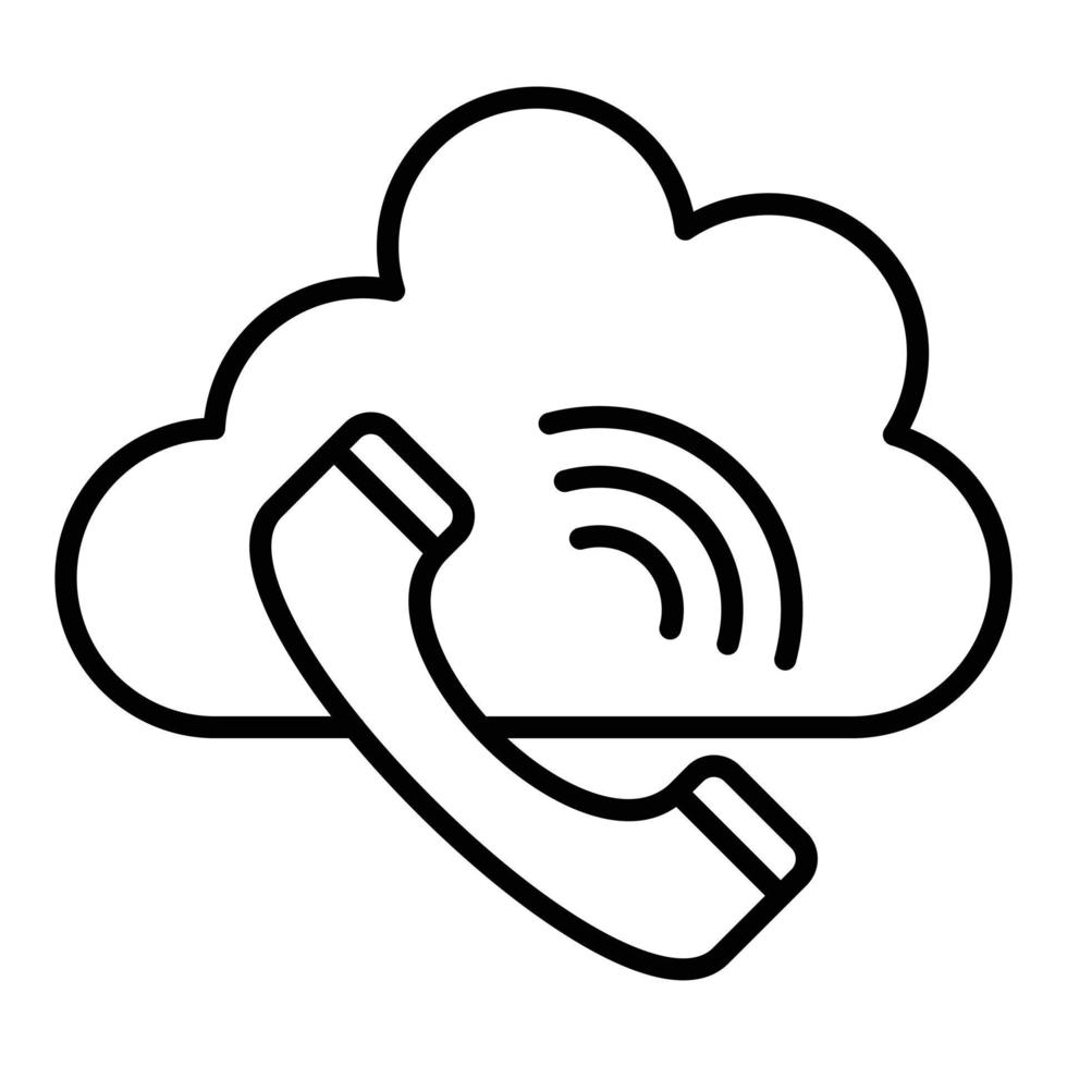 Phone Call Icon Style vector