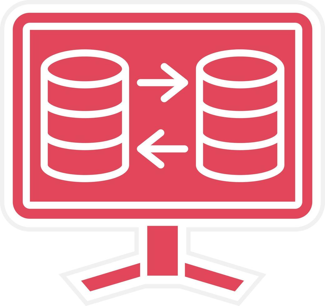 Data Transfer Icon Style vector