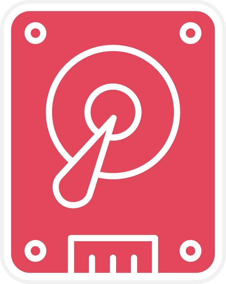 Hard Disk Icon Style vector