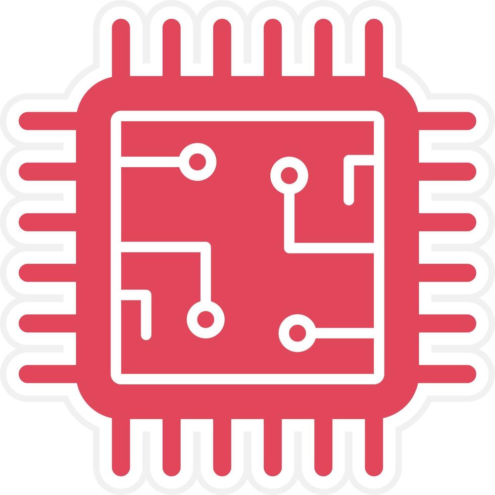 Processor Icon Style vector