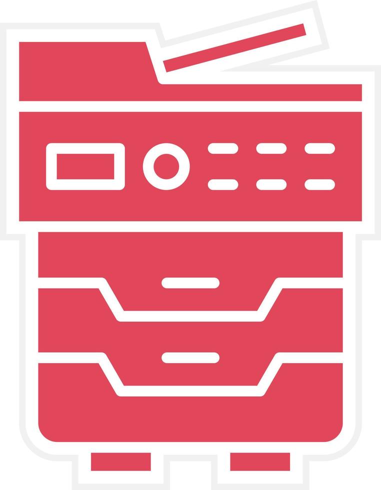 Copy Machine Icon Style vector