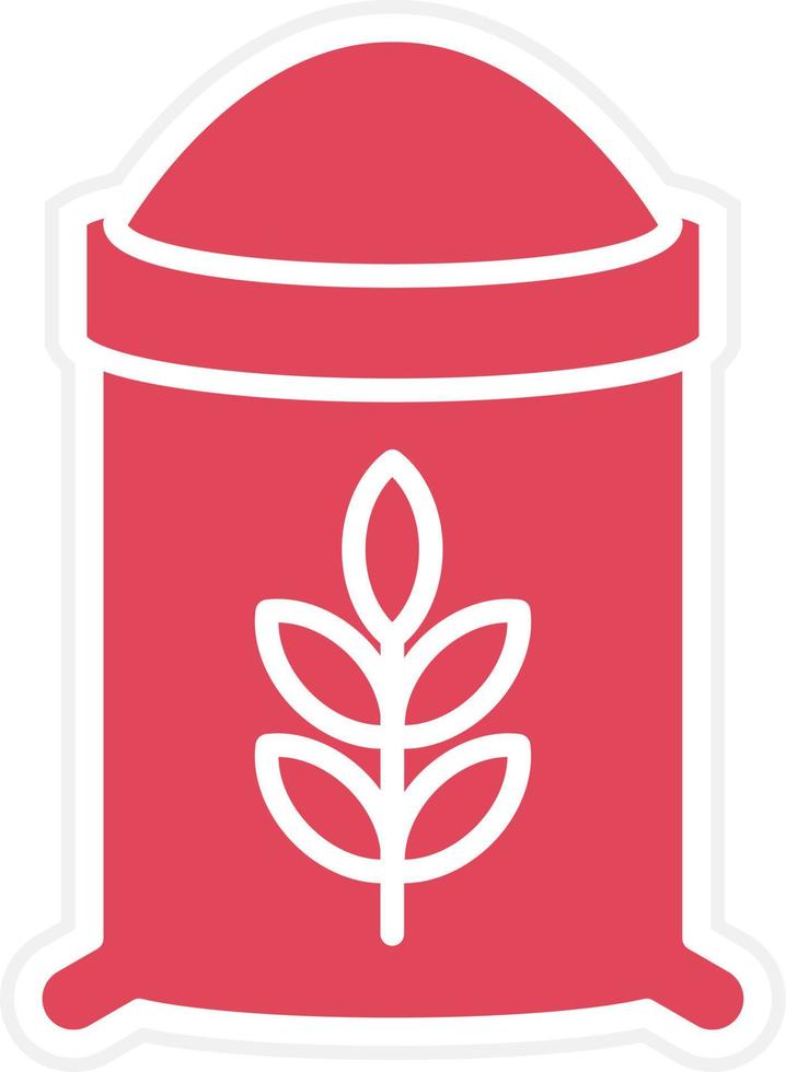Flour Icon Style vector
