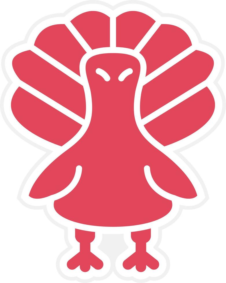 Turkey Icon Style vector