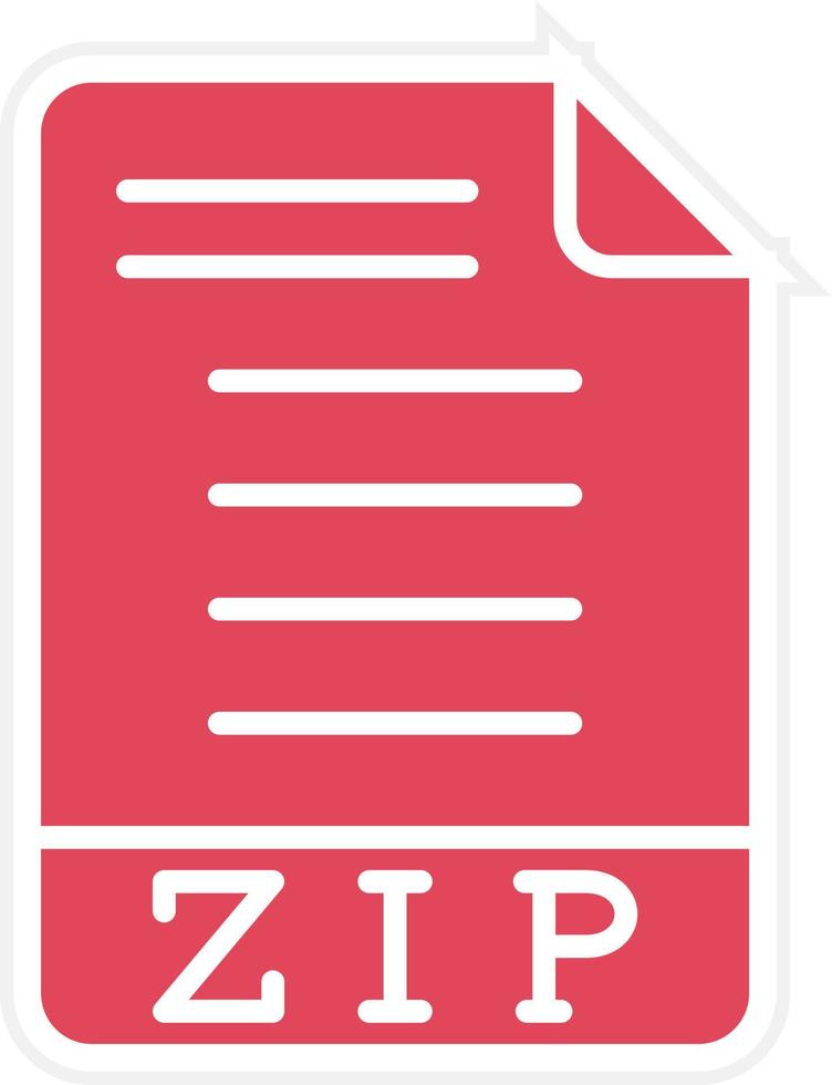 ZIP Icon Style vector