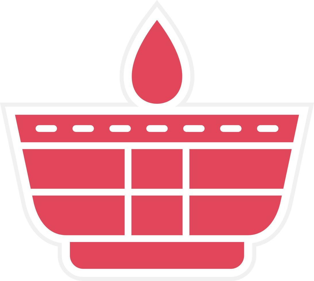 Oil Lamp Icon Style vector