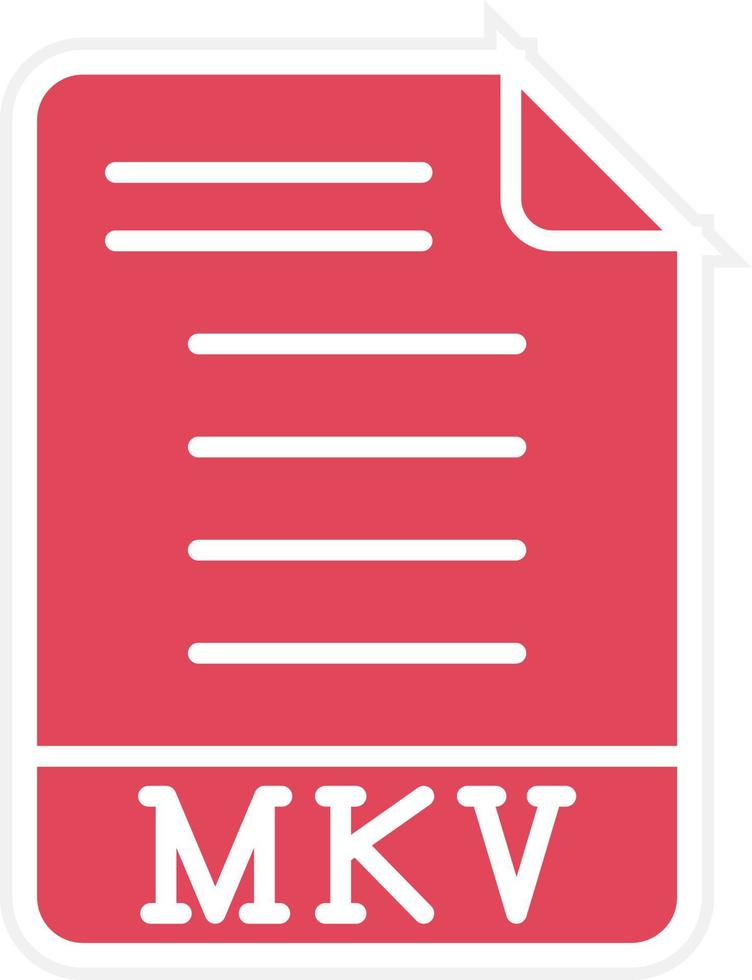 MKV Icon Style vector