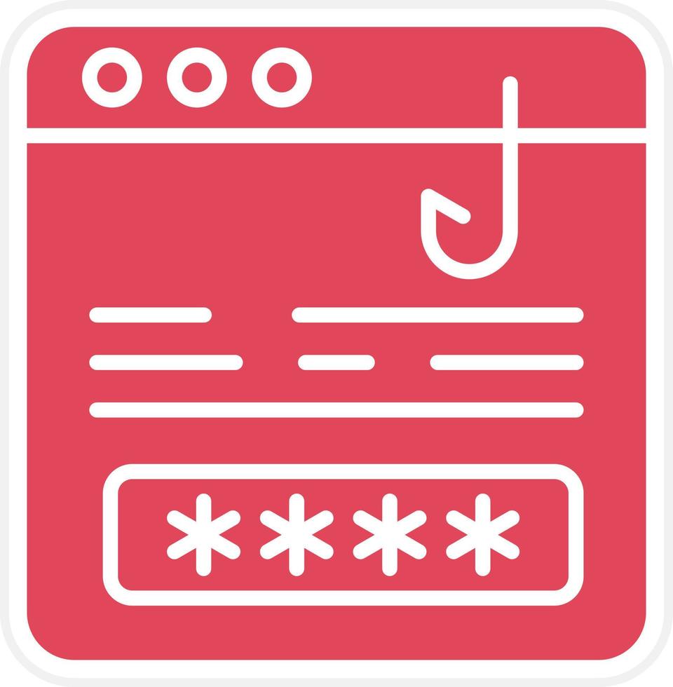 Phishing Icon Style vector