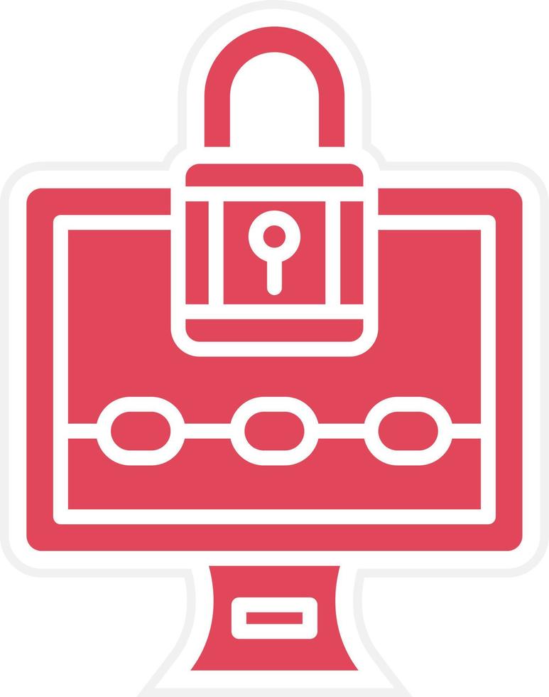 Ransomware Icon Style vector