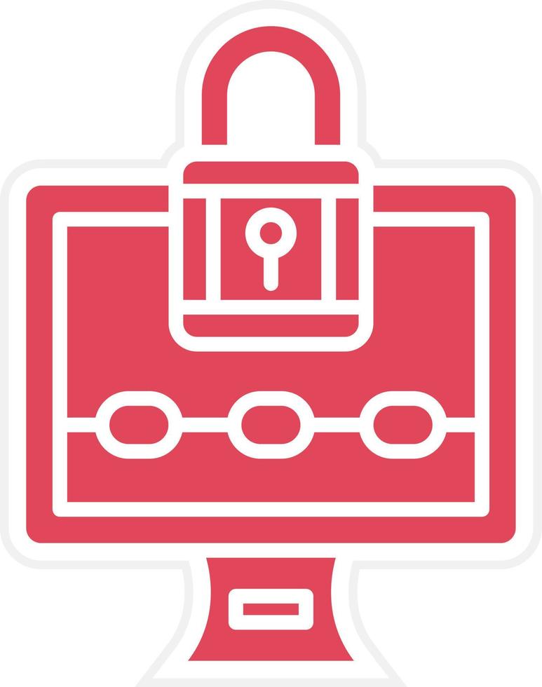 Ransomware Icon Style vector