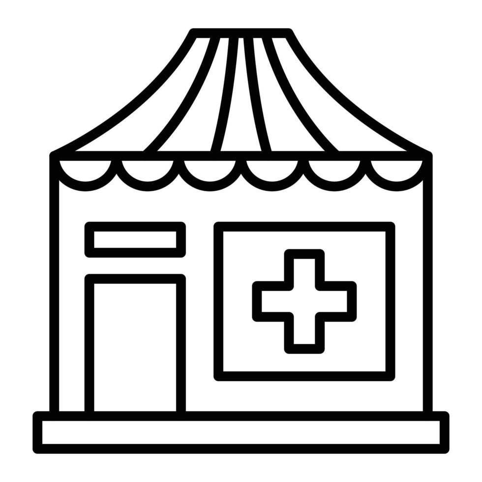 Medical Shop Icon Style vector