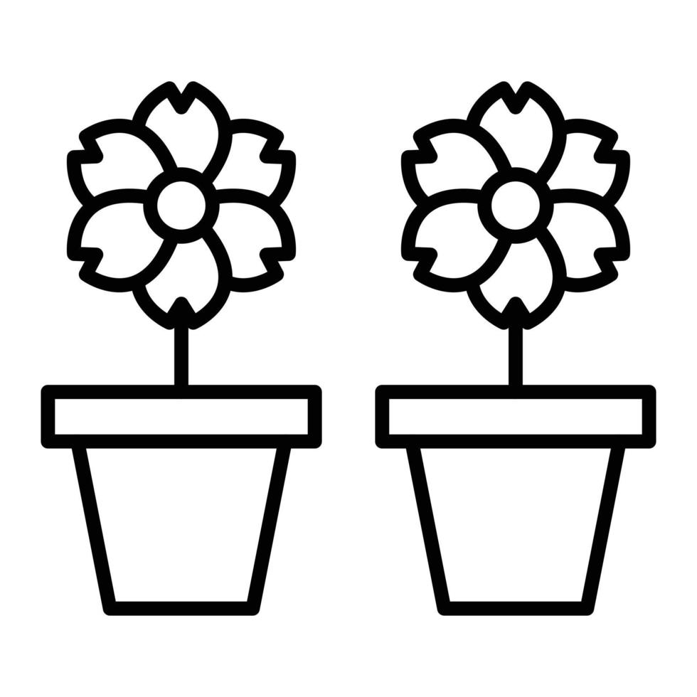 Flowers Icon Style vector