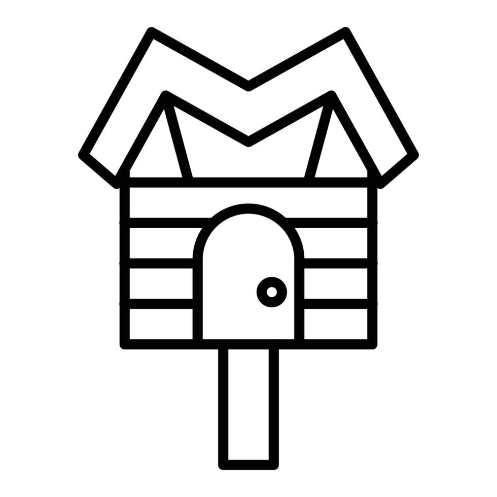 Bird House Icon Style vector