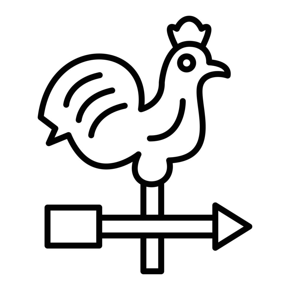 Weathercock Icon Style vector