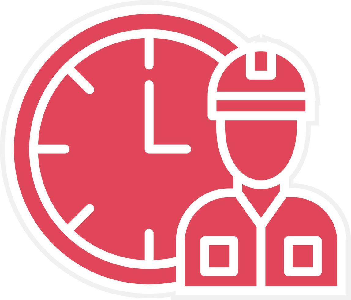 Working Hours Icon Style vector