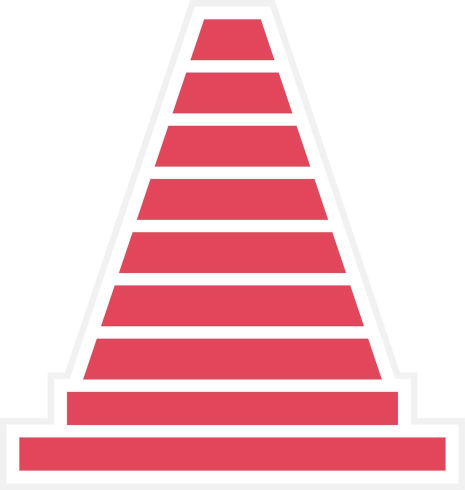 Traffic Cone Icon Style vector