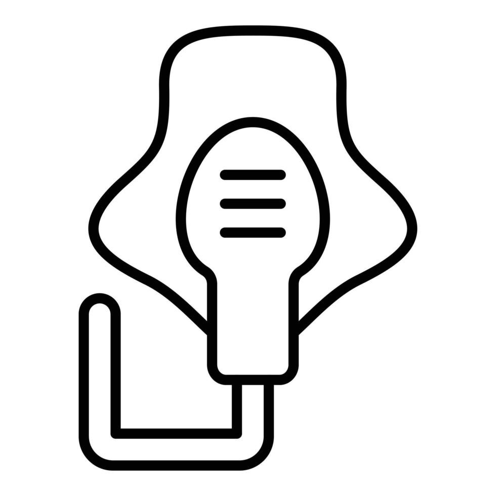 Oxygen Mask Icon Style vector