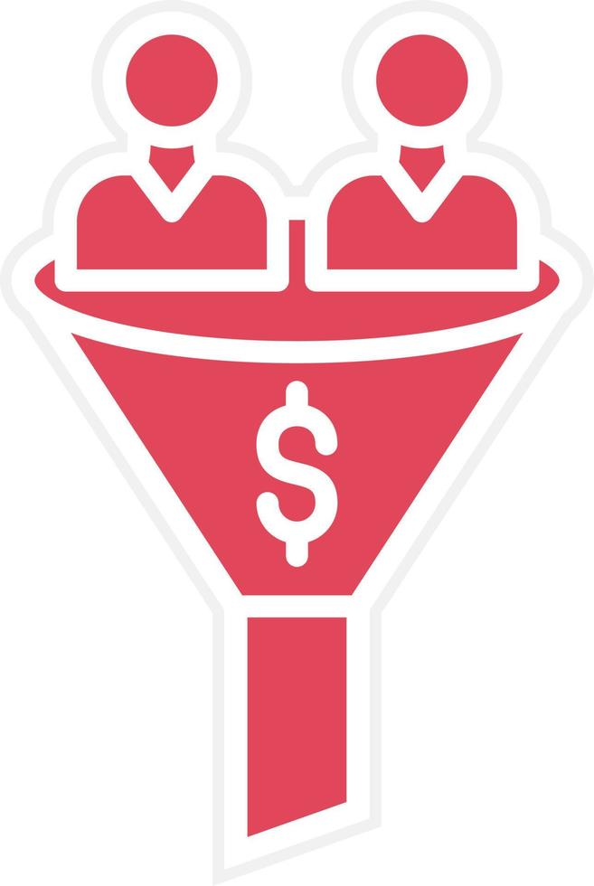 Sales Funnel Icon Style vector