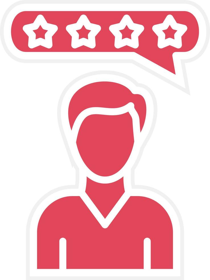 Customer Review Icon Style vector