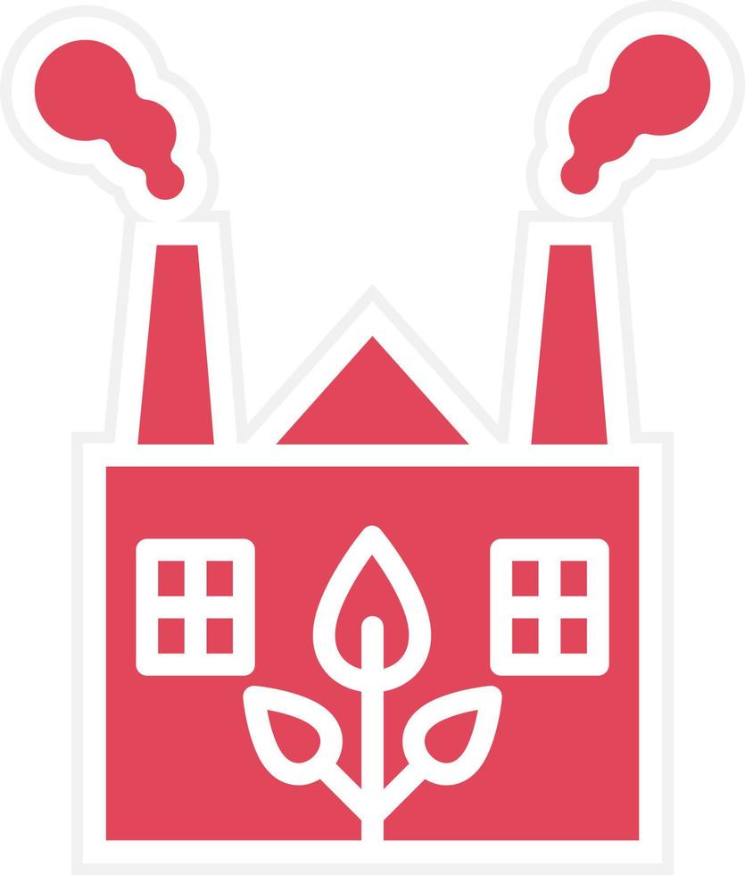 Eco Factory Icon Style vector