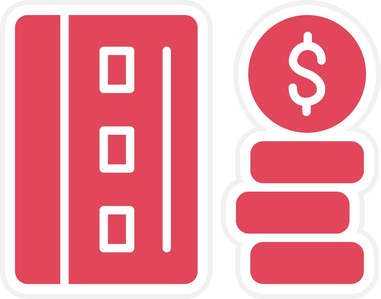 estilo de icono de finanzas vector