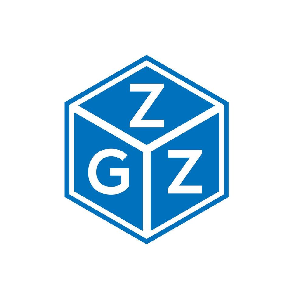 ZGZ letter logo design on white background. ZGZ creative initials letter logo concept. ZGZ letter design. vector