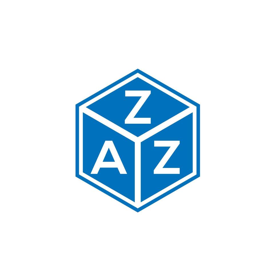 concepto de logotipo de letra inicial creativa zaz. diseño de letras zaz. diseño de logotipo de letras zaz sobre fondo blanco. concepto de logotipo de letra inicial creativa zaz. diseño de letras zaz. vector