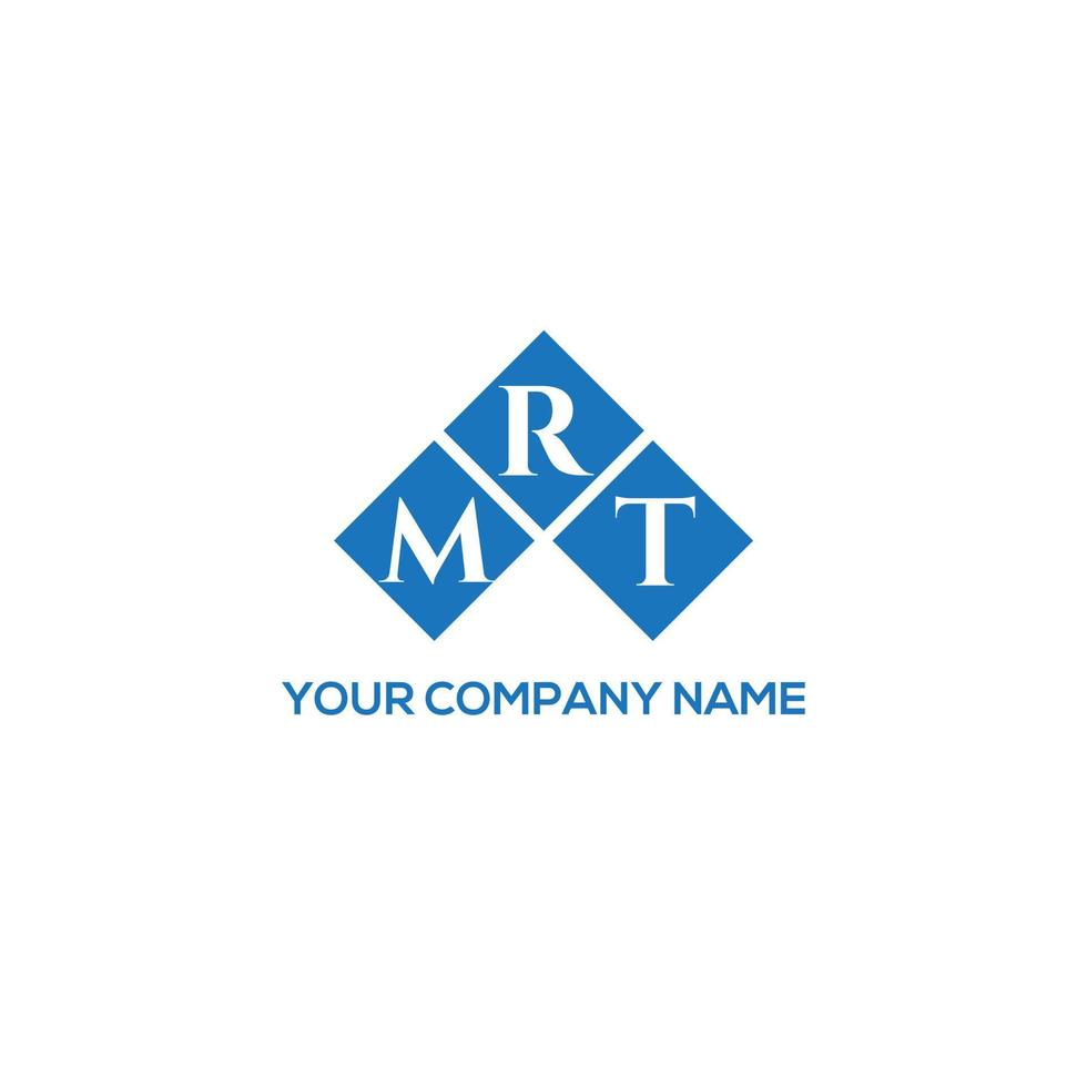 MRT creative initials letter logo concept. MRT letter design.MRT letter logo design on white background. MRT creative initials letter logo concept. MRT letter design. vector