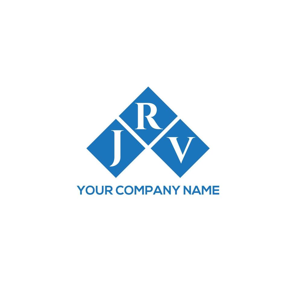 JRV letter logo design on white background. JRV creative initials letter logo concept. JRV letter design. vector