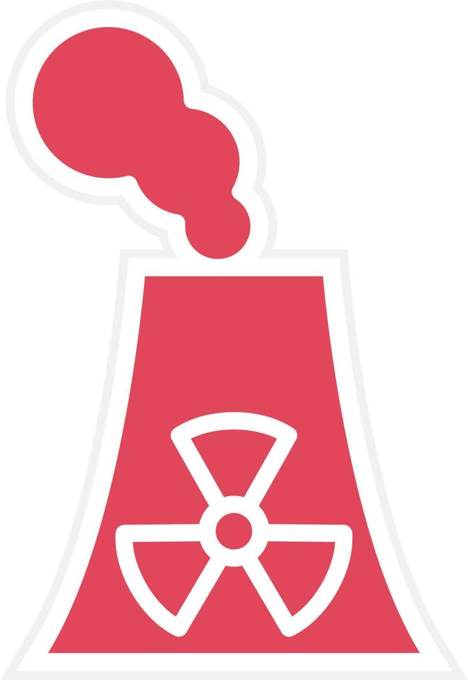 Nuclear Energy Icon Style vector