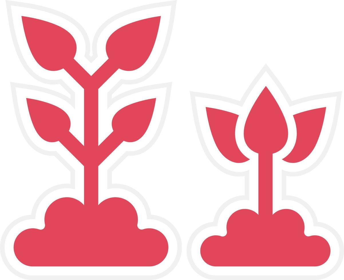 estilo de icono de plantación vector