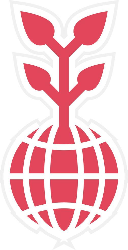 Eco Globe Icon Style vector