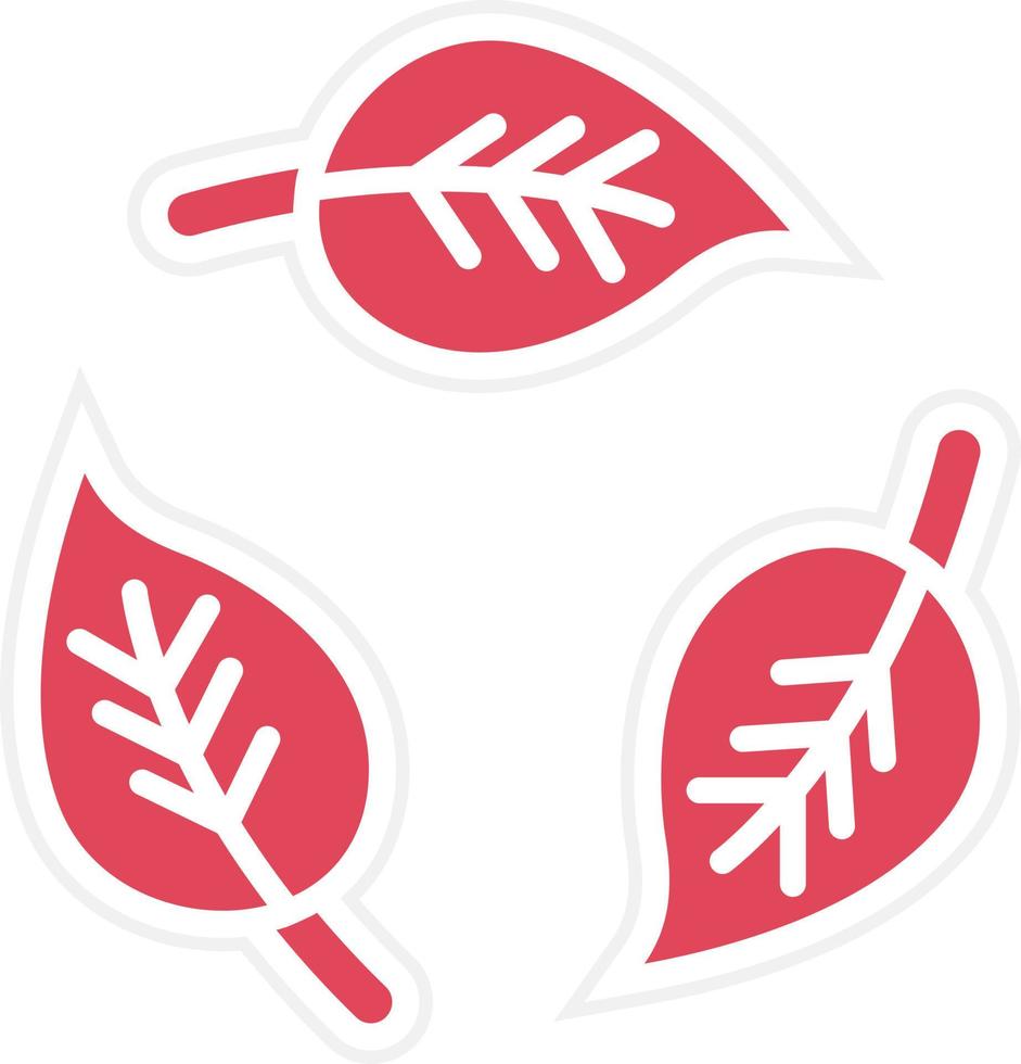 Leaf Recycle Icon Style vector