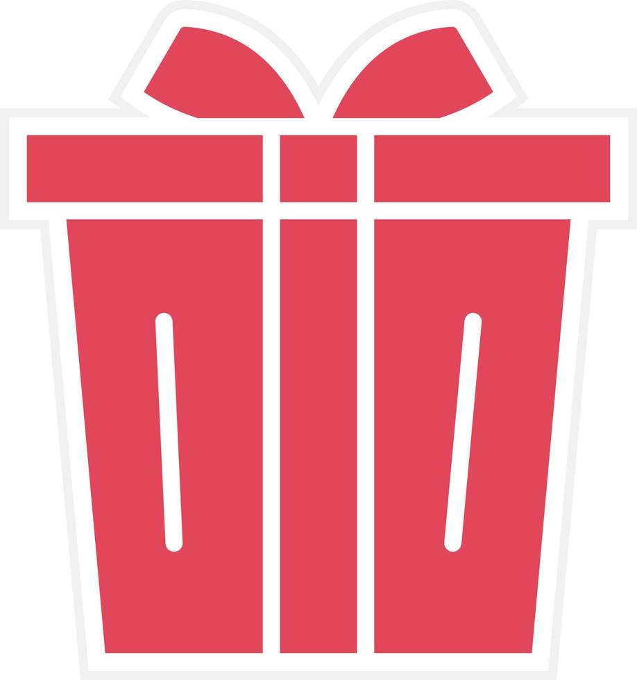 Gift Box Icon Style vector