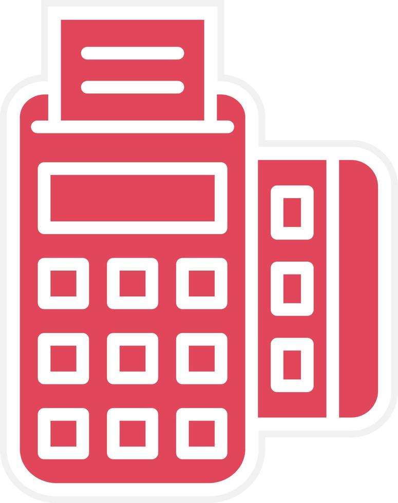 Pos Terminal Icon Style vector