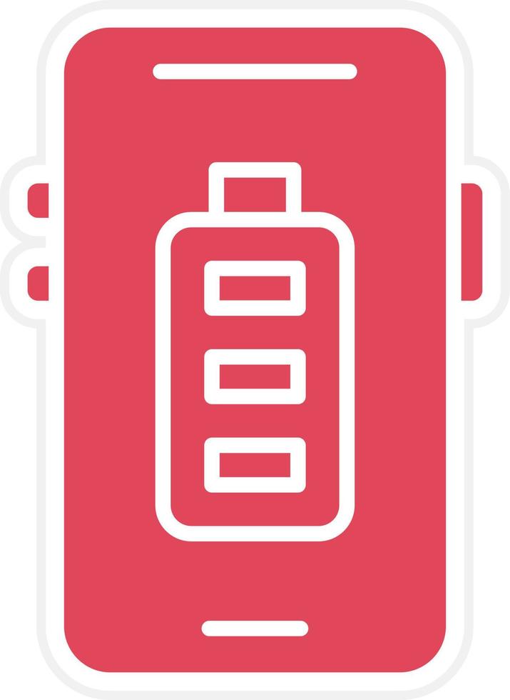 Mobile Battery Icon Style vector