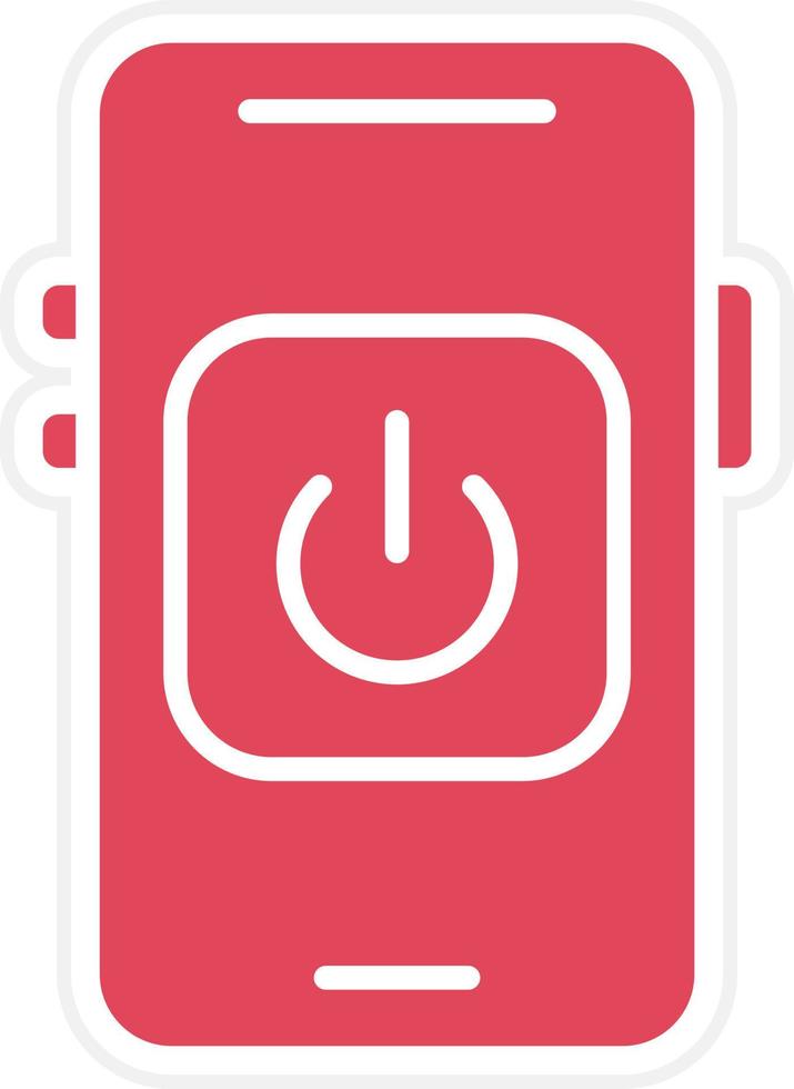 Mobile Power Icon Style vector