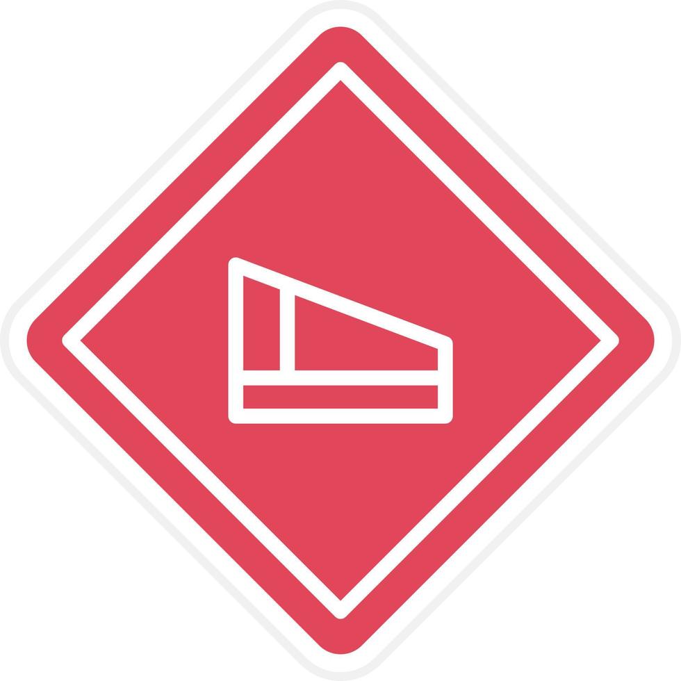 Hill Road Icon Style vector