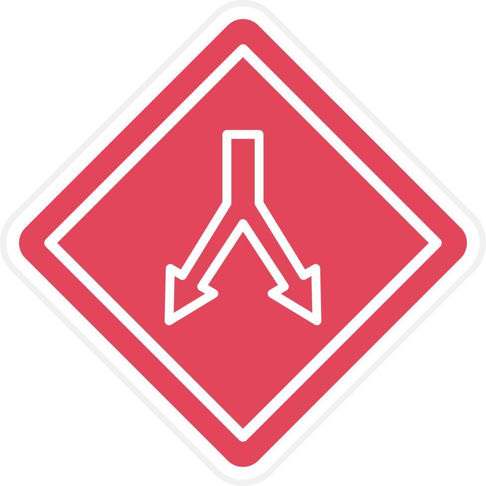 Intersection Icon Style vector