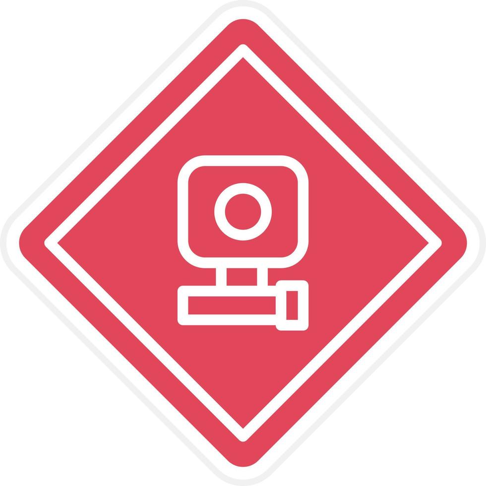 Speed Camera Icon Style vector