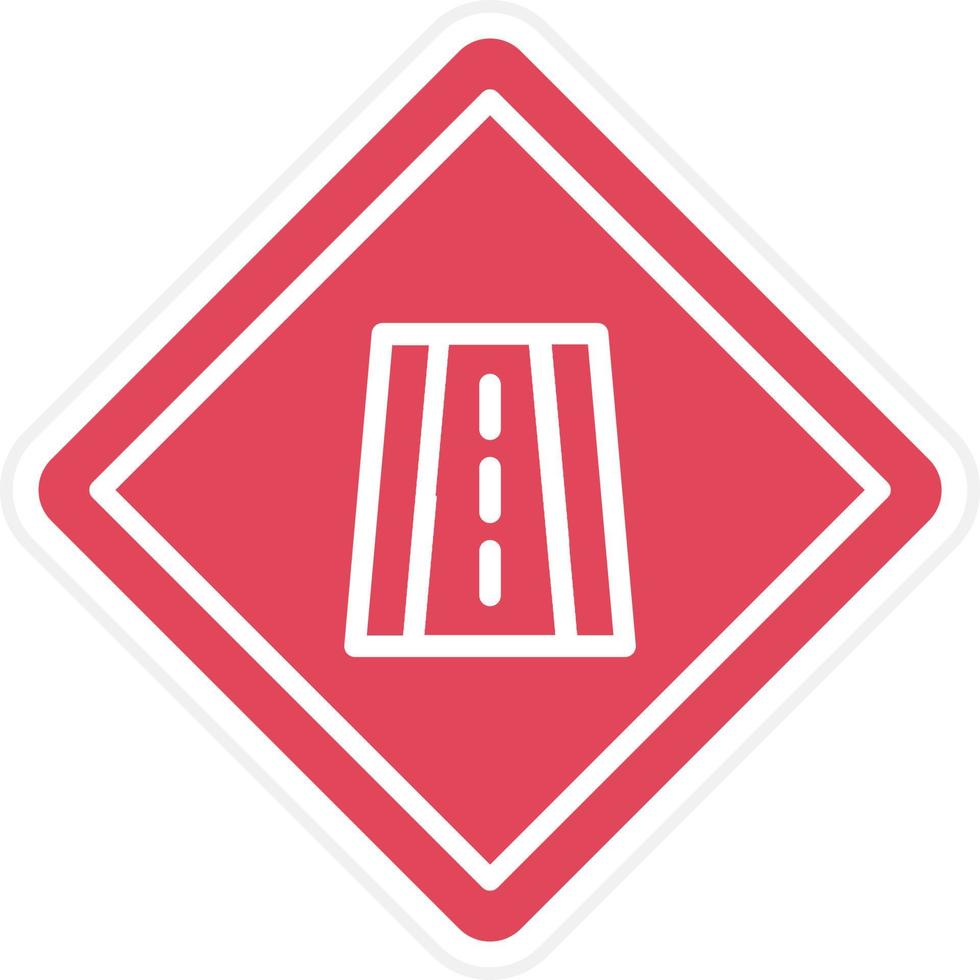 Lane Icon Style vector