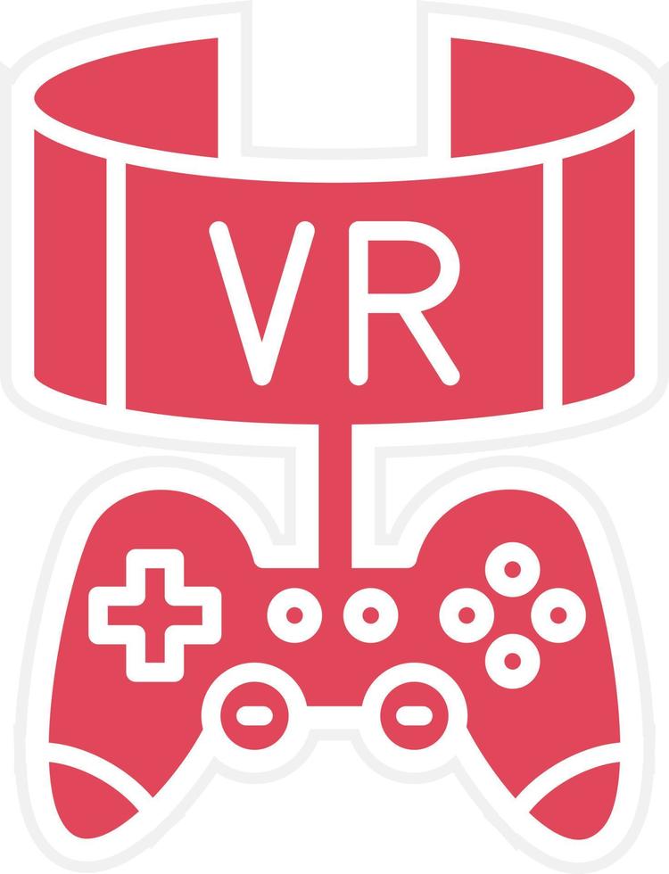 Vr Game Icon Style vector
