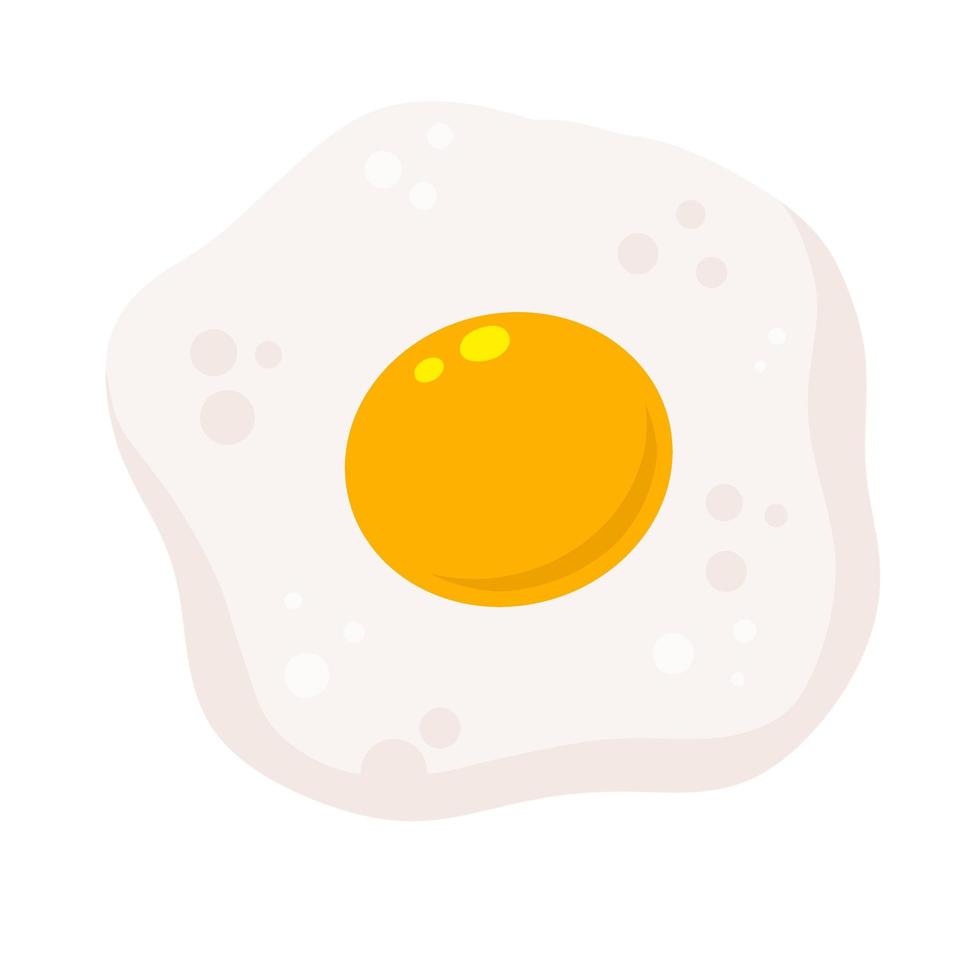 huevos revueltos. desayuno saludable. vector