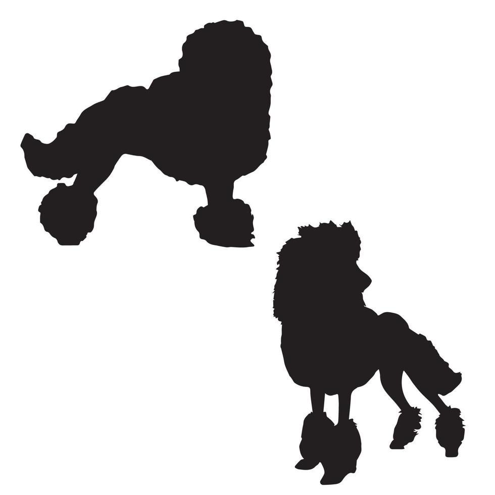 Poodle Silhouette Art vector