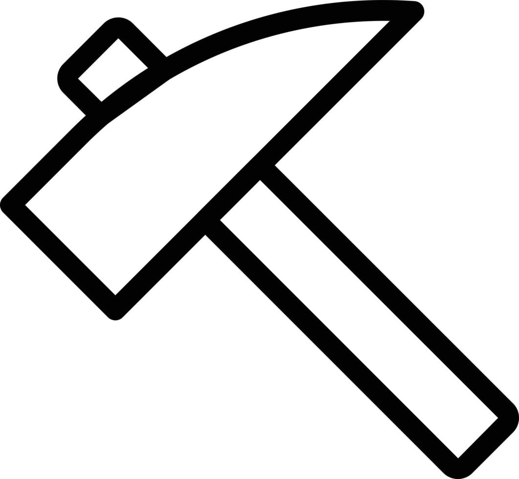 ilustración vectorial de martillo en un fondo. símbolos de calidad premium. iconos vectoriales para concepto y diseño gráfico. vector