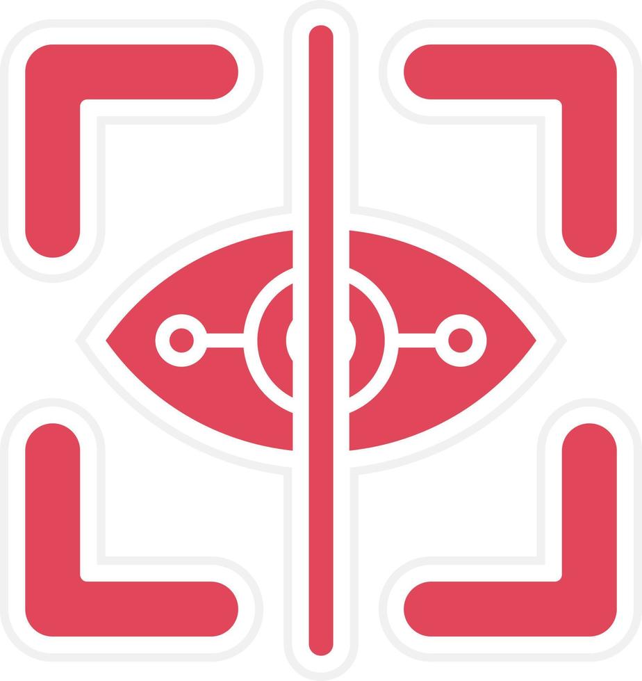 Eye Tracking Icon Style vector