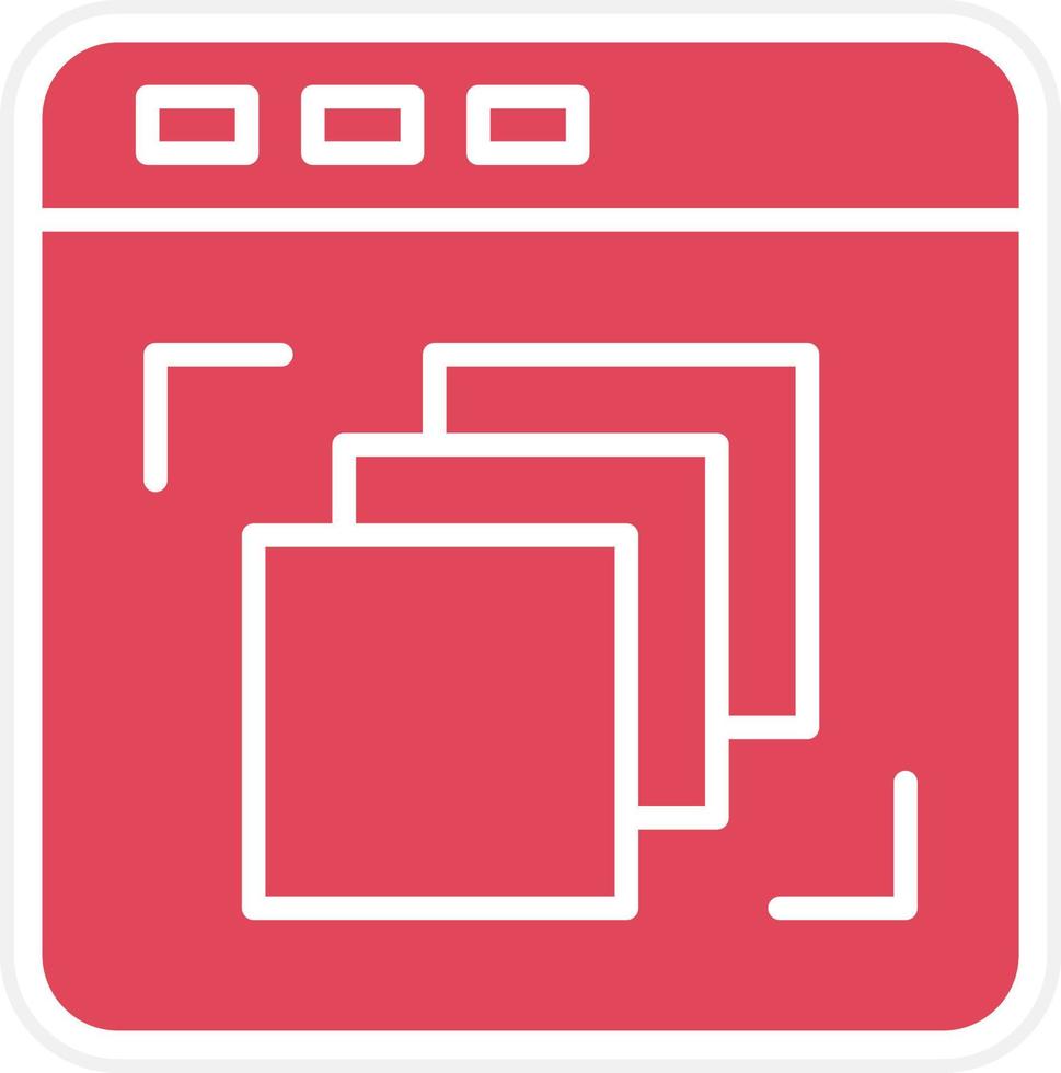 Depth Perception Icon Style vector