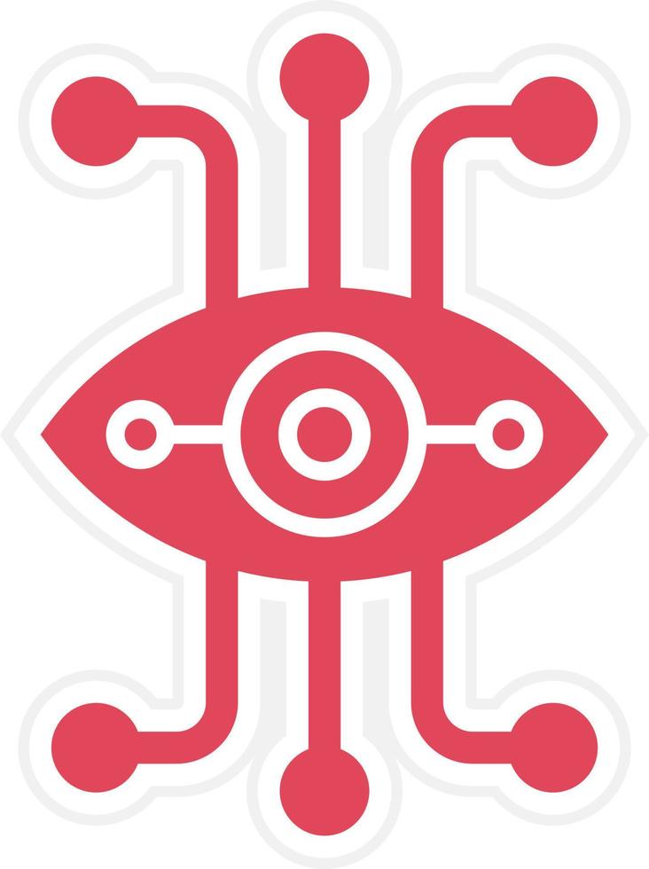 Bionic Eye Icon Style vector