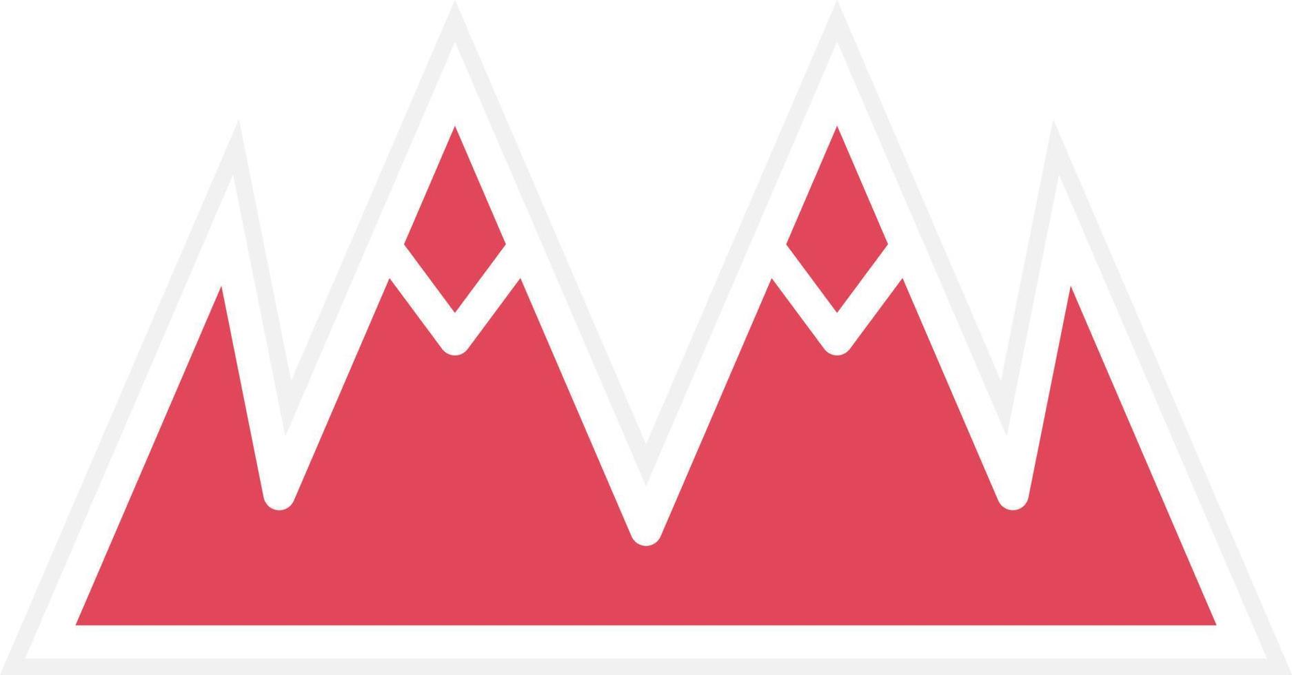 Mountains Icon Style vector